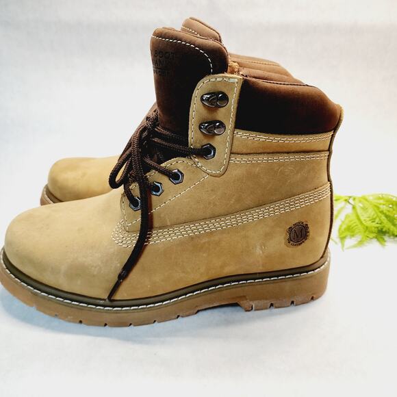 Muck Boots Leather Waterproof Work premium 6" boot Mens 7.5 NWT Thinsulate suede - Picture 13 of 14